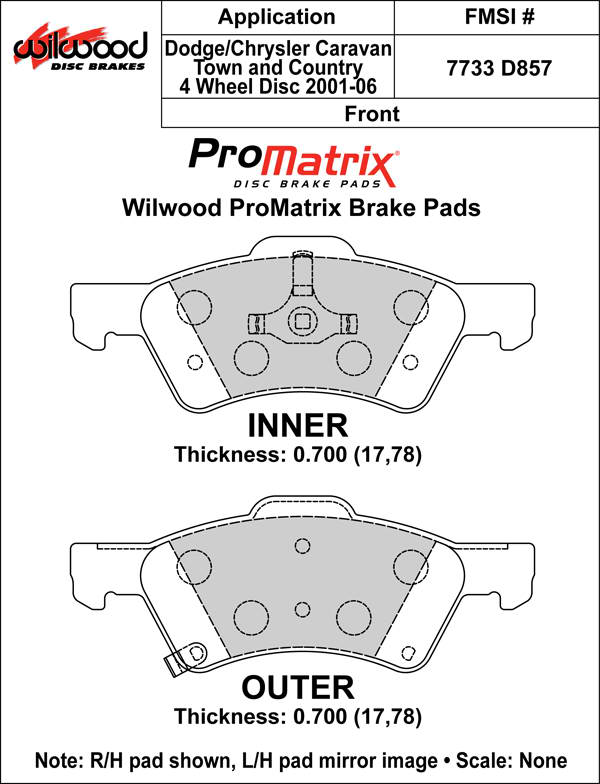 Pad Set, Promatrix, D857